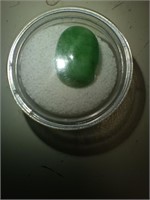 Brazilian Emerald Cabochon Gem, 13.65 carat