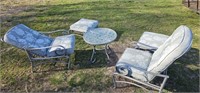 Vintage Outdoor Furniture set 2 chairs a