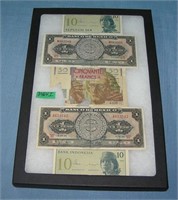 Group of vintage World currency