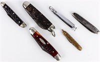Vintage Pocket Knives, Lot of Six