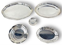 (5) Sterling Silver .800 Small Trays