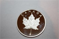 Silver Plated Canada Leaf Commemorative Coin