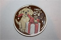 Year of the Dog Gold Plate Chinese Commemorative