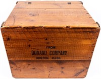 Vintage Durand & Co Dry Goods Wood Box