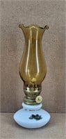 Mini Amber Pine Cone Oil Lamp