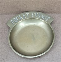 Solid Brass Pocket Change Valet Dish