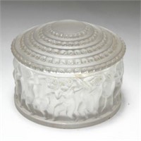 Lalique Crystal "Les Enfants" Lidded Bowl