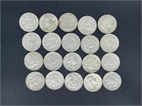 20 - Franklin half dollars