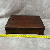 Vintage Wooden Silverware Box