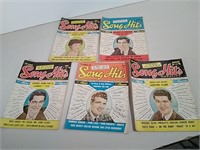 Five Vintage Song Hits Magazines