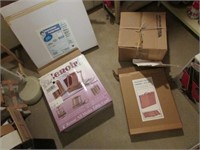 easel,art box,portable studio & box of items