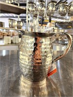 New Stainless 2 Qt Hammered Water Pitcher bid x 5