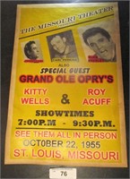1955 Elvis Presley Concert Poster