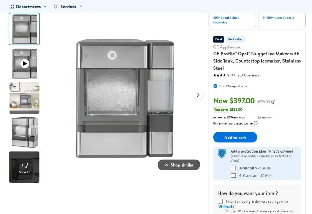 C2492  GE Profile Opal Nugget Ice Maker - Stainles