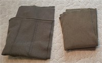 Military WW2 Era Blankets - set of 2