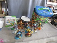 Skylanders wii game and action figures