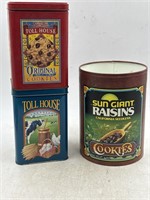 -1 sun giant raisins tin and two Nestlé