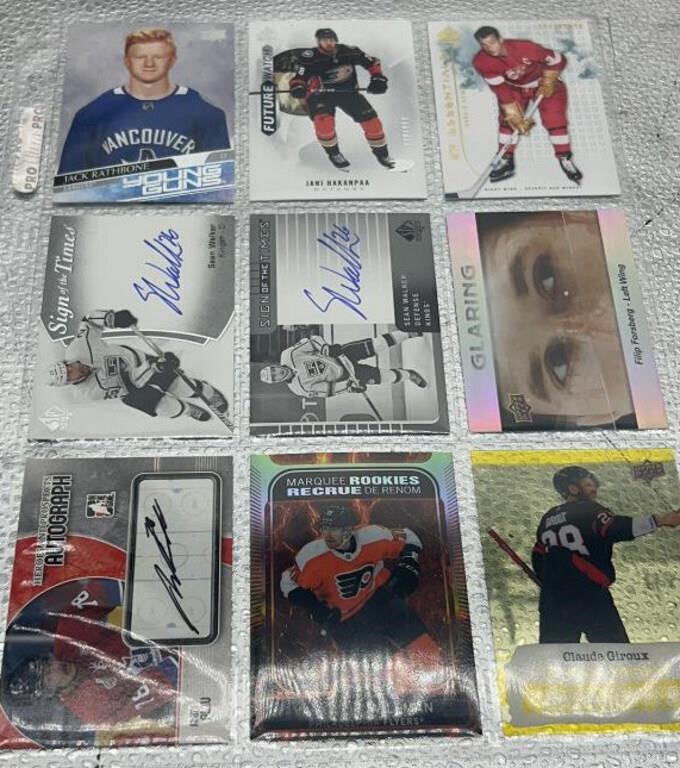 Top NHL cards - some autographed