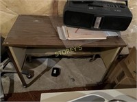 Mobile Wood Desk - 36 x 18 x 26