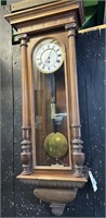 Anton Kinzl In Wein Antique Carved Case Clock