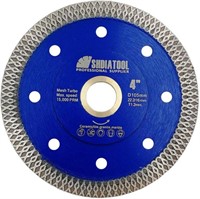 SHDIATOOL Diamond Mesh Turbo Saw Blade 4 Inch for