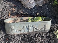 Antique cast iron flower pot holder