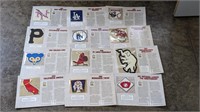 12 MLB Baseball Large Patch Collection