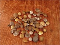 Lot of WWII German military uniform buttons