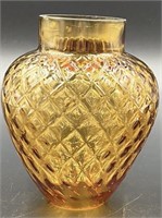 Vintage Amber Diamond Lamp Shade