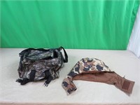 camo cooler bag, insulated hood