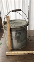 Vintage Metal Minnow Bucket