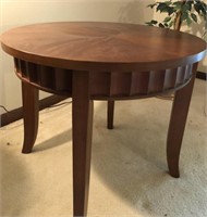 Wood Occasional Table 28" R x 24" H
