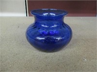 Vintage Cobalt Blue Blown Glass vase