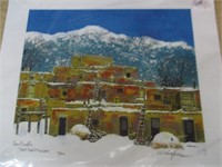 Taos NM Print by Santa Fe Artist Al Chapman