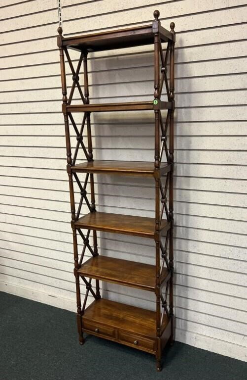 Curio 6 Shelves over 2 small bottom drawers