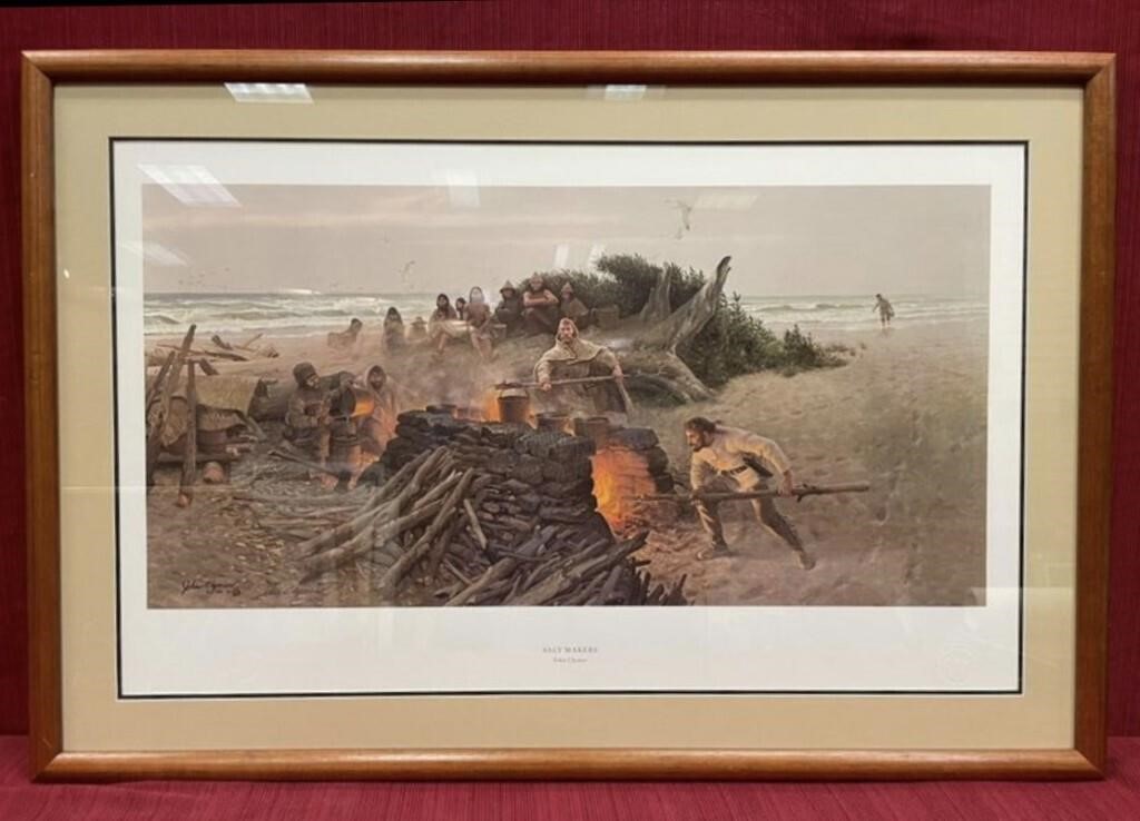 John Clymer, Artist Signed, ‘Salt Makers’, 206/750