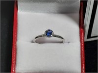 Petite Blue Sapphire Ring