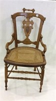 Wood Cane Seat Chair