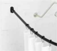 Black Curved Shower Rod