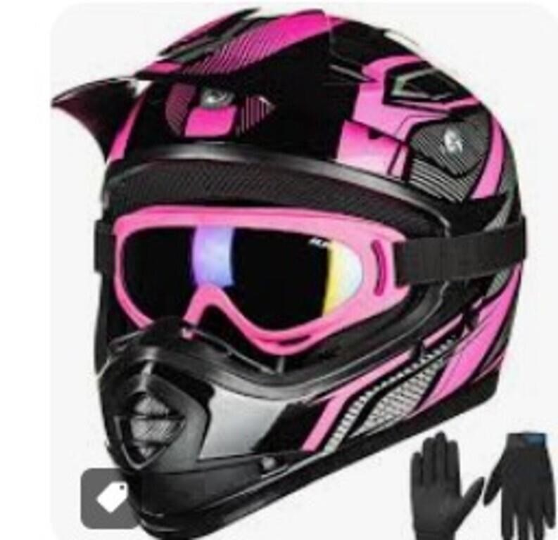 Ilm Youth Kids Atv Motocross Helmet Goggles