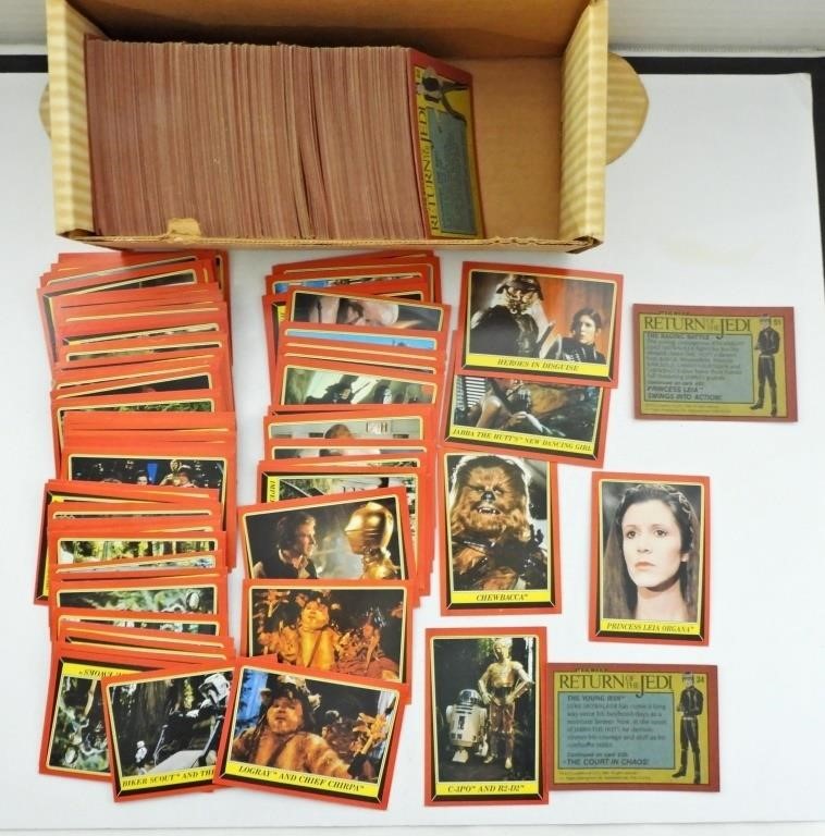 300+ 1983 TOPPS RETURN of the JEDI CARDS