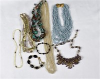 8-pc Vintage Glass Bead Necklaces
