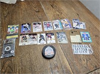 HOCKEY Cards + 1992 Hockey PUCK