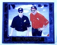 Dale Sr & Jr Earnhardt Photo on Plaque
