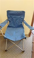 Blue camping chair.  Some paint stains-see photos