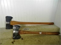 2 – Double-bit felling axes, F-G (refinished):