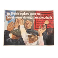 World War II French Resistance poster