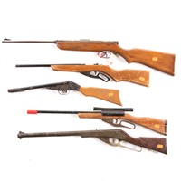 Five metal and wood BB guns