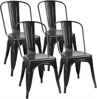 Flamaker Metal Dining Chairs(4)