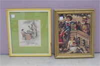 Two Advertising Framed Prints